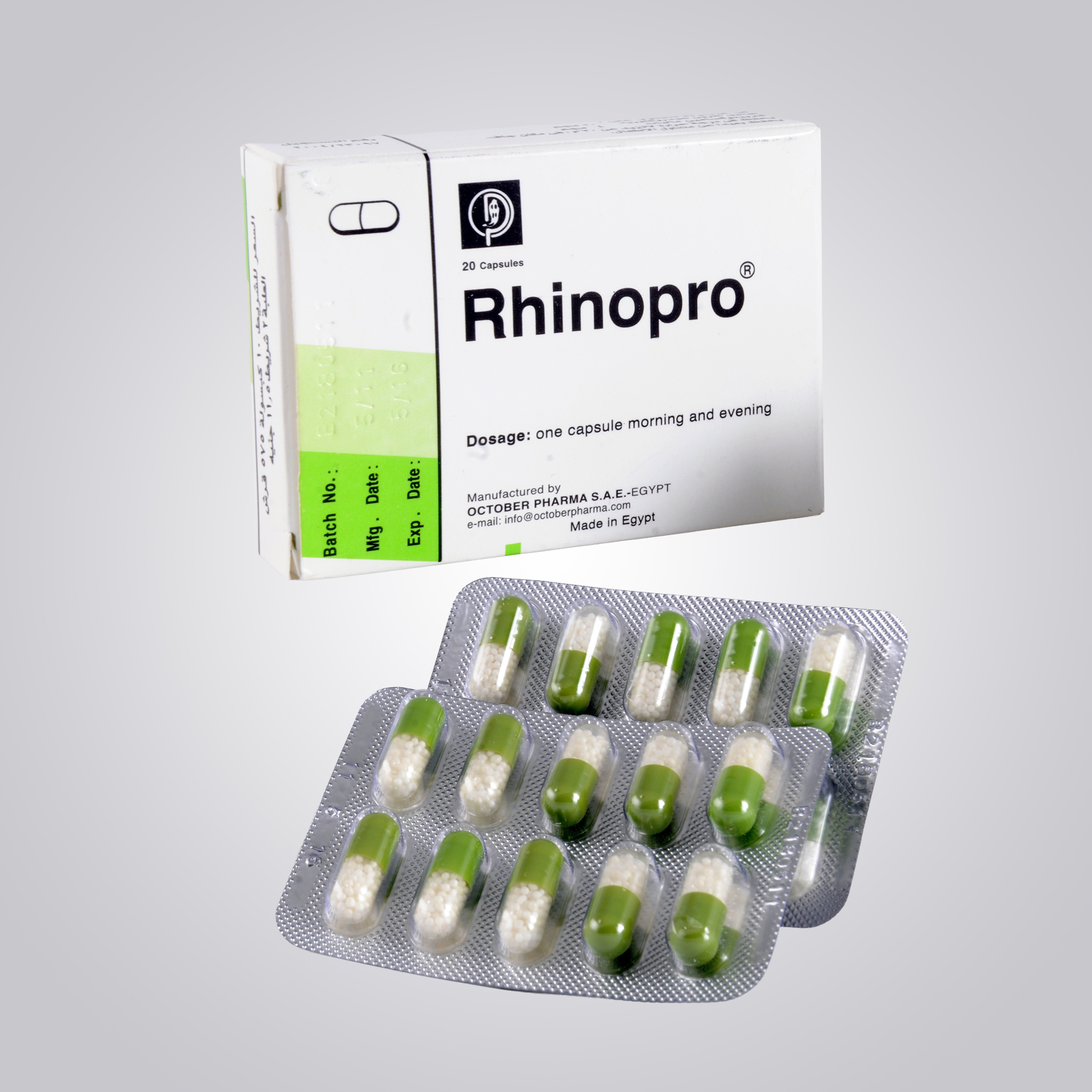 Rhinopro 20 / 4 mg S.R. Capsule